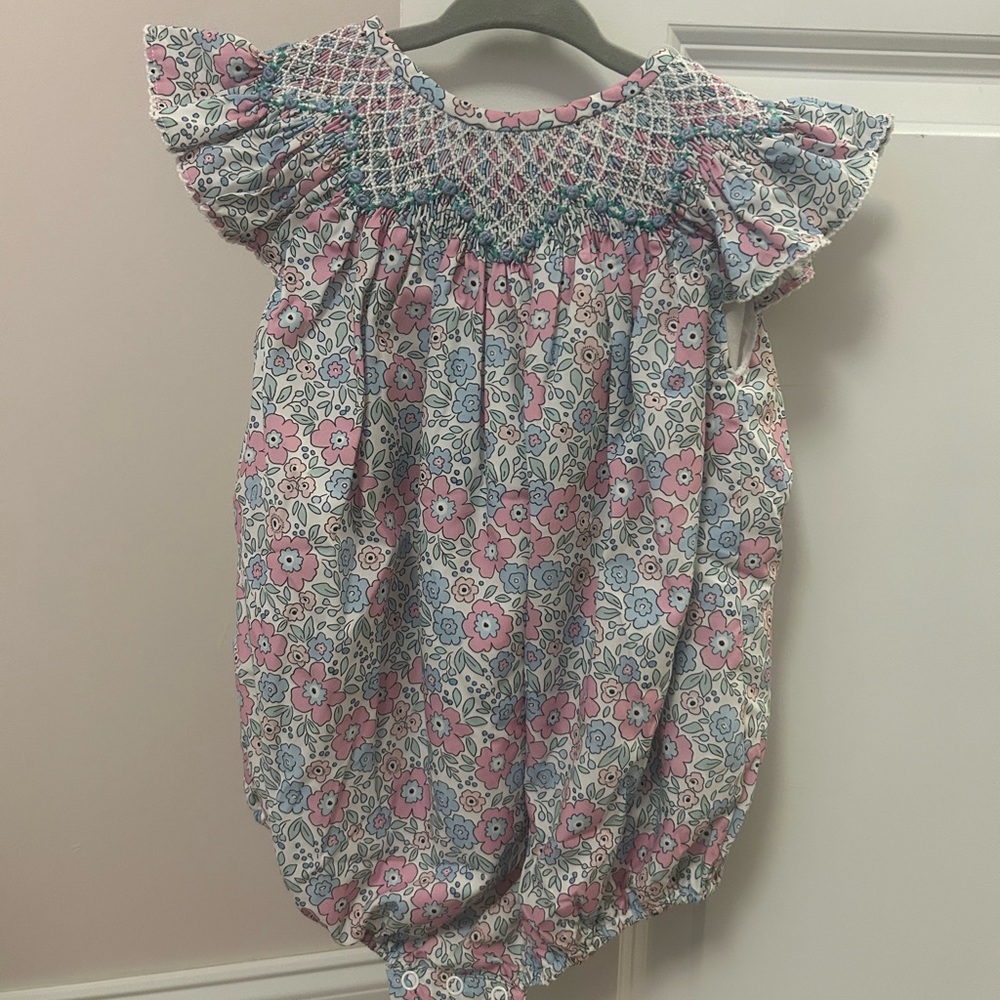 Poppy kids co floral bubble 12 months